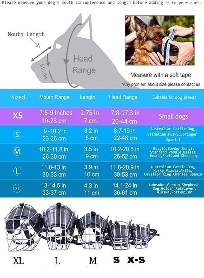 Pups&Pets Dog Metal Wire Mouth Cover | Safety Lightweight mask with Adjustable Strap | Durable Anti-bite Muzzle for Pets and Dogs (X-Large) - Image 4